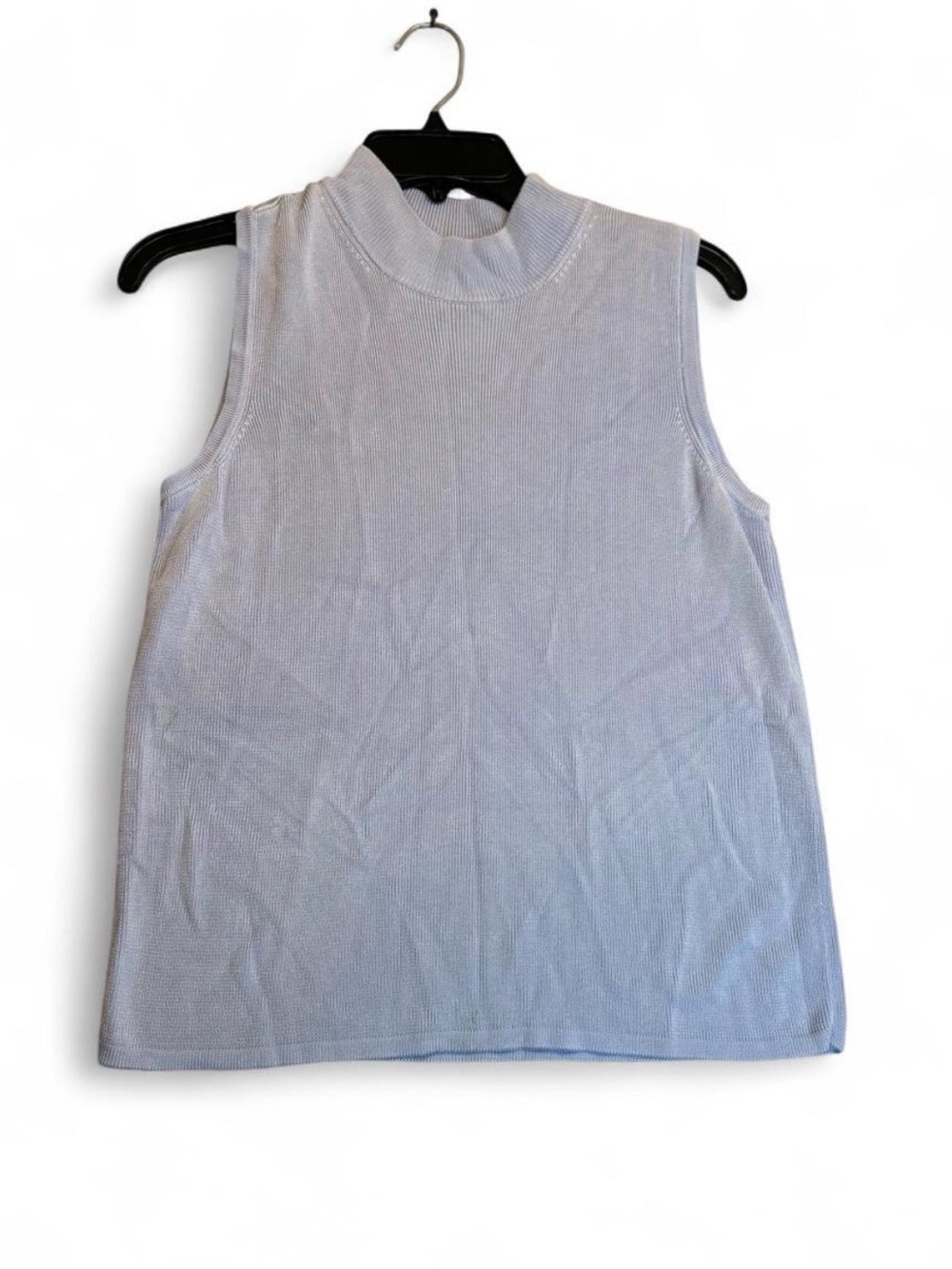 Preston & York Sleeveless Mock Neck Top - Light Blue